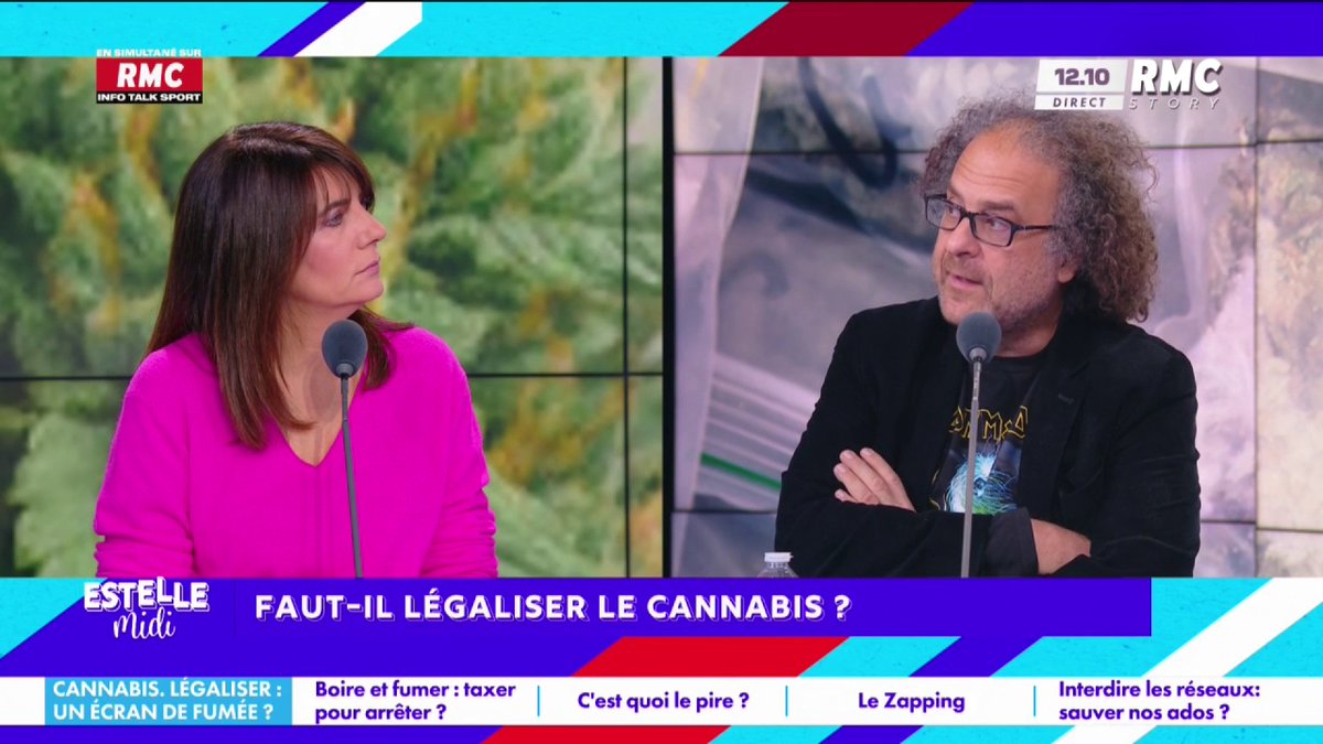 🚬 Faut-il légaliser le cannabis ? 🎙️ Laurent Karila : "Il faut légaliser le cannabis de manière contrôlée ! On peut envisager de légaliser le produit après 25 ans, contrôler la production et la consommation, exclure les populations vulnérables !" #EstelleMidi