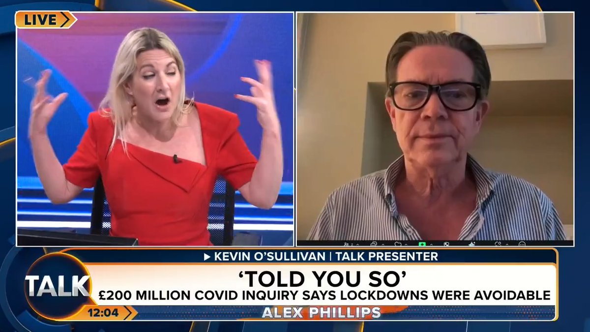 🚨 "Lockdowns SHOULD have been avoided. Lockdowns should never have been considered and must never be considered again!" Alex Phillips and Kevin O'Sullivan brand the COVID Inquiry a "joke". Alex Phillips | Kevin O'Sullivan