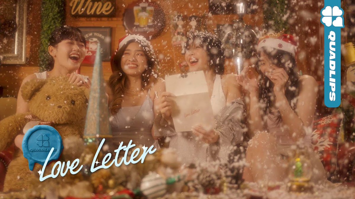 QUADLIPS released the MV for 'Love Letter' on Youtube!