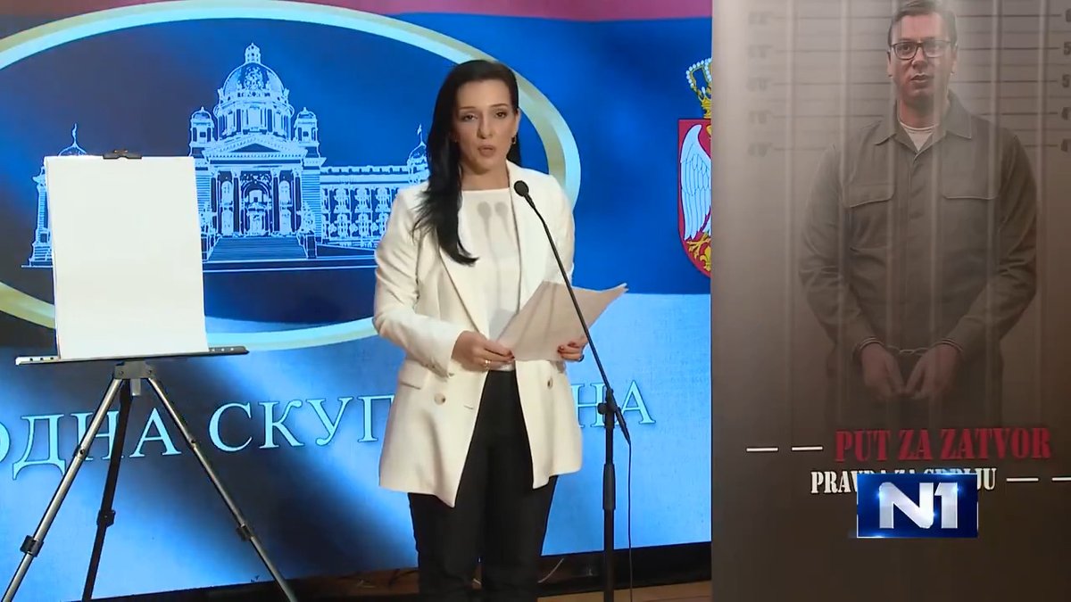 Potpredsednica Stranka slobode i pravde Marinika Tepić kazala je da će ta stranka svakog petka građanima predstavljati "spremne optužnice protiv Aleksandra i Andreja Vučića i njegove kriminalne grupe". "Prvi put ćemo imati spremne optužnice, više desetina njih, koje ćemo predstavljati građanima, ali i očekivati od tužioca da postupi po njima, ili bar da kaže da ne može da postupi", istakla je ona.