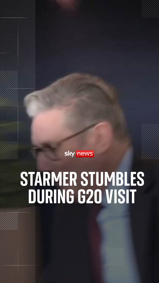 Prime minister stumbles on G20 visit in Johannesburg, but rescues situation without falling