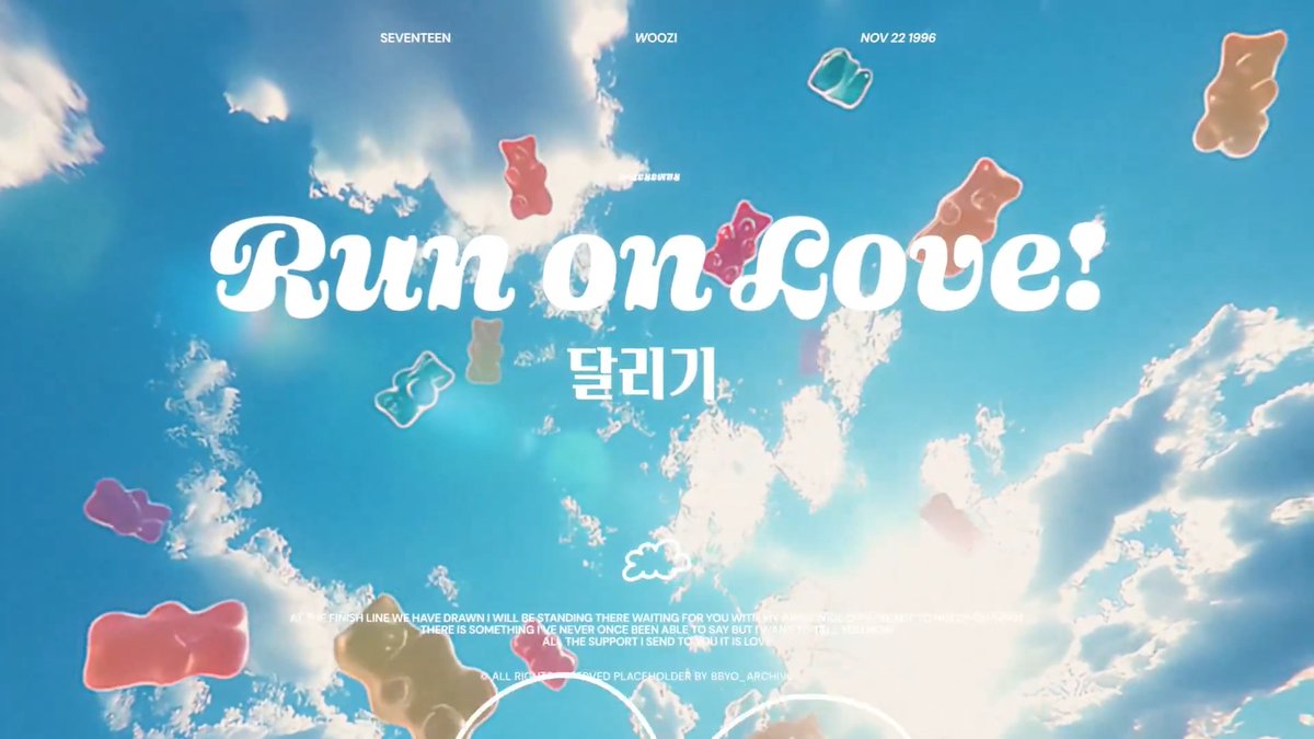 :¨·.·¨: ˚ . ⭑ ⁺ `·. 달리기🏃🏻‍♀️ (Run on Love!) - #우지 ⭐︎ ⁺ . ⭑ ⁺ . ₊ ⃰ 너에게 보내는 나의 모든 응원은 사랑이라고♡ #우지를_사랑하게된건_운명이기때문이야 #OurDestinyWOOZIday