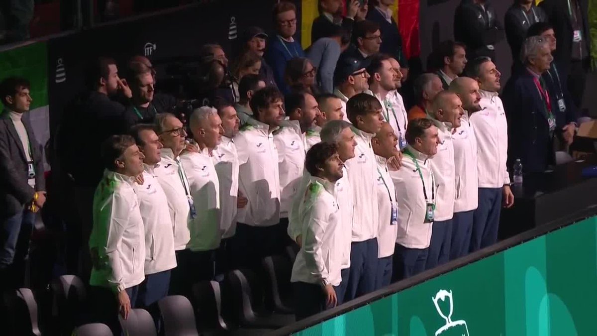First semi-final underway 🇮🇹🇧🇪 The reigning two-time champions Italy clash with Belgium for a spot in the final! Davis Cup | #DavisCup
