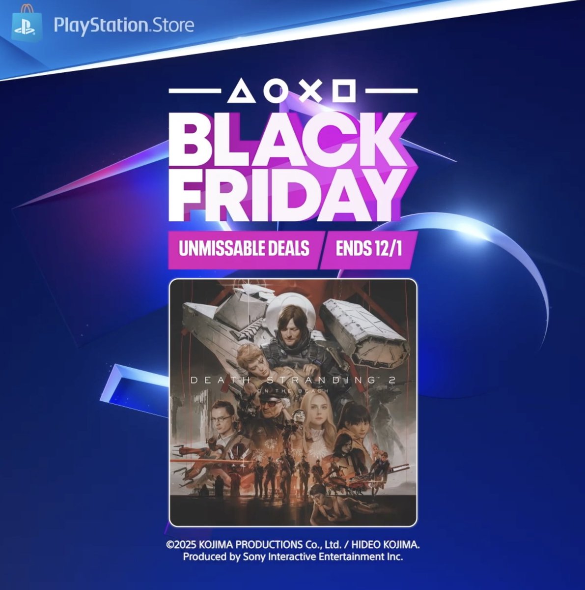 Expand the network. Save humanity. Save up to 29% on Death Stranding 2 during the PlayStation Store Black Friday Sale: