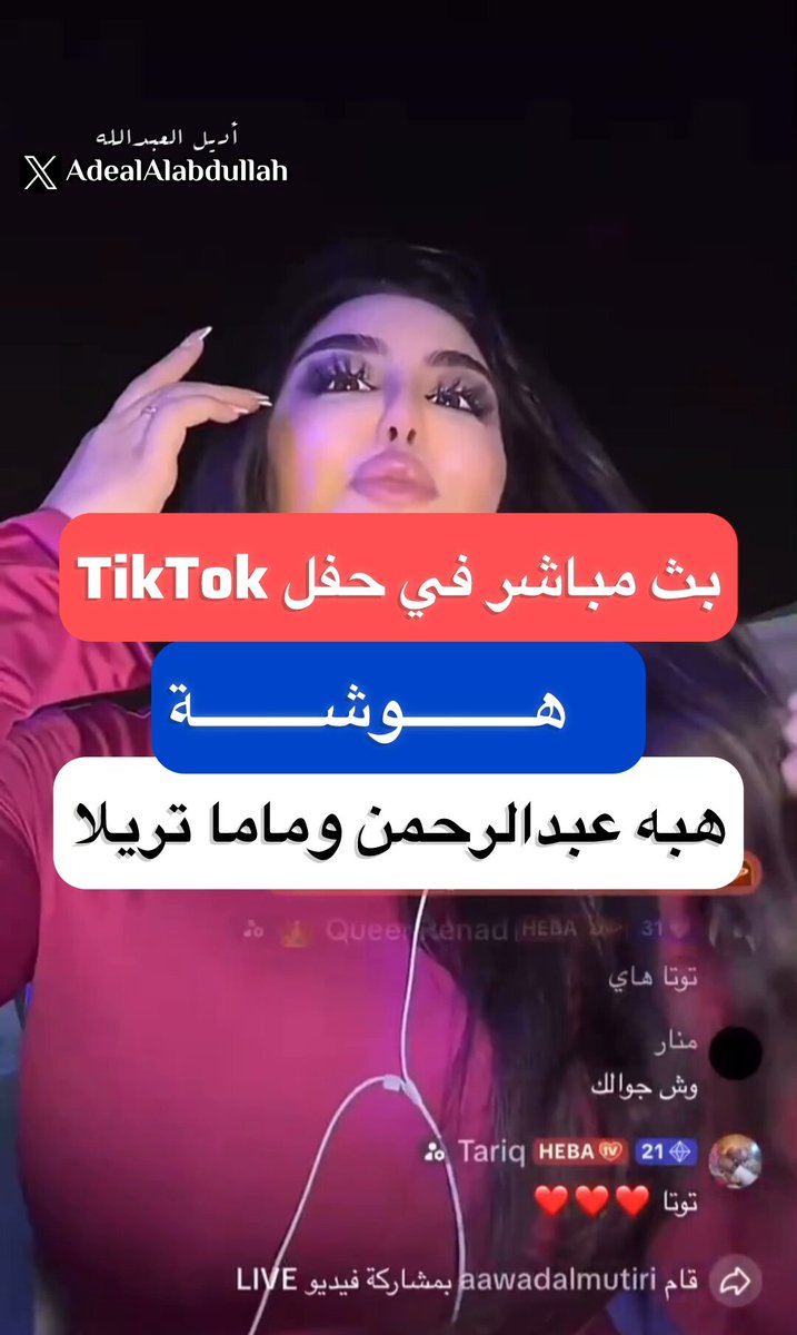 في حفل TikTok بنفس الطاولة ( هوشة) هبة عبد الرحمن &amp; ماما تريلا
