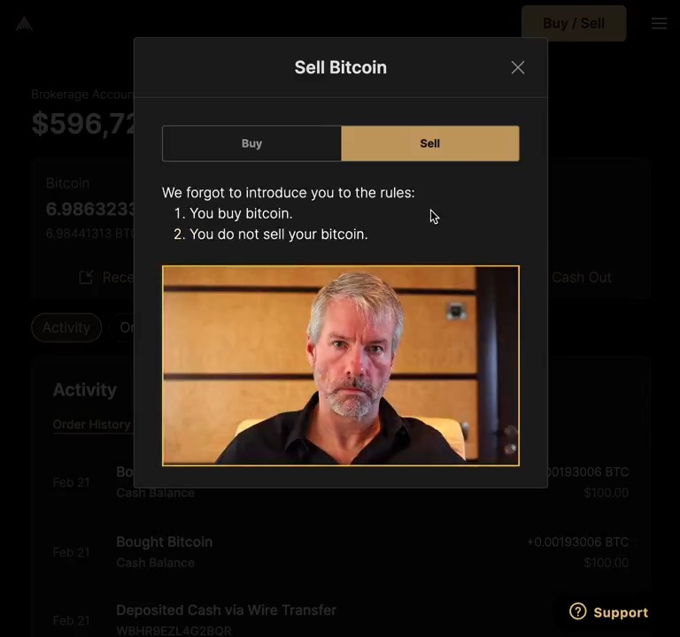 Hesitant about selling your bitcoin? Activate Saylor mode on River. Type "saylor" on desktop. He'll be there to stop you from making a mistake.
