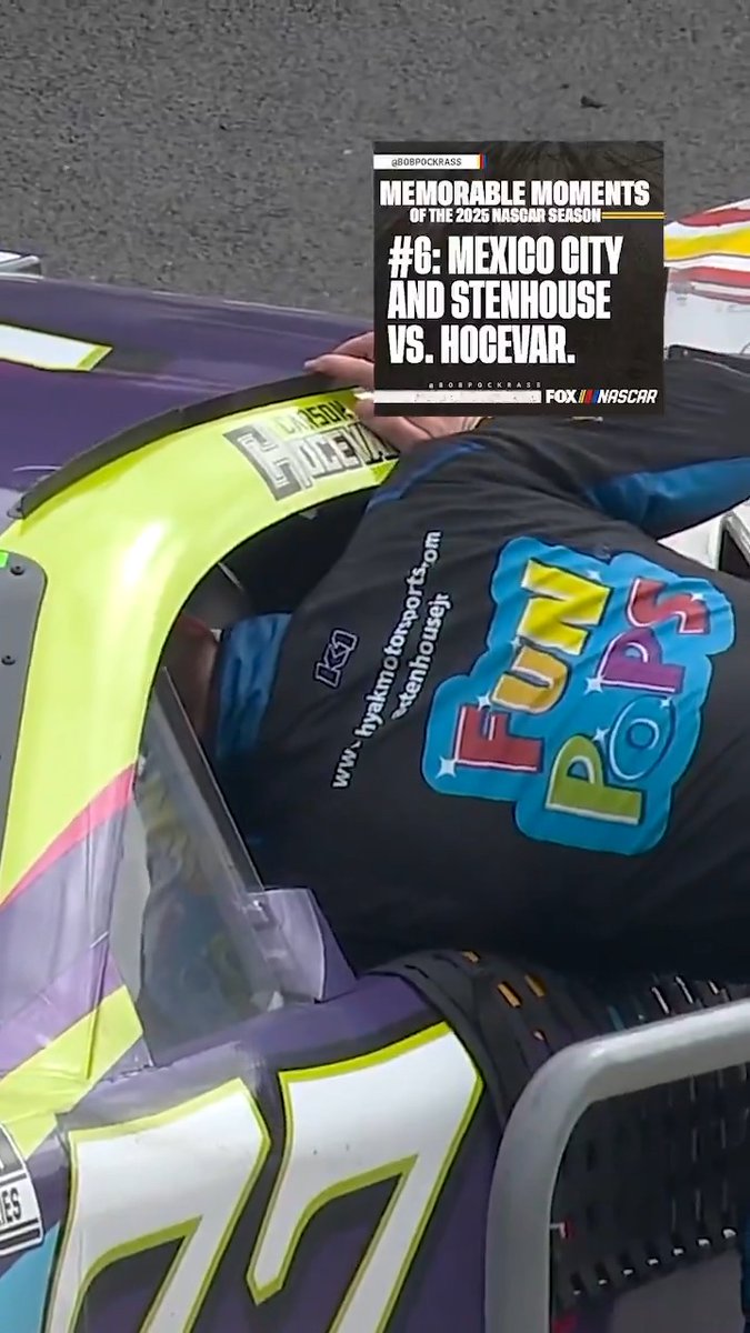 Memorable Moments of the 2025 NASCAR Season (according to Bob Pockrass). #6: “Amid a spirited crowd in Mexico City, the Cup Series delivered an impressive debut highlighted by another SVG win and Hocevar once again in the middle of drama, this time with Stenhouse.”