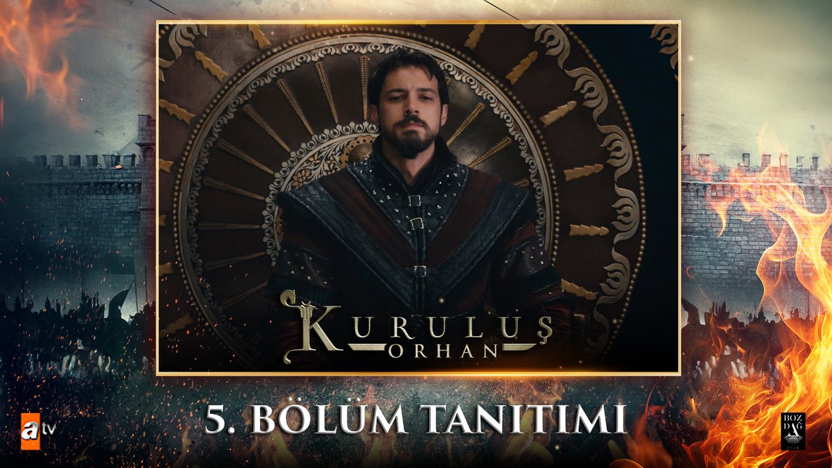 “Babam Ertuğrul Gazi’nin mührü gayri sendedir.” 5. Bölüm Tanıtımı Sizlerle! #KuruluşOrhan yeni bölümüyle çarşamba saat 20.00'de atv’de! 🔥 Bozdağ Film atv
