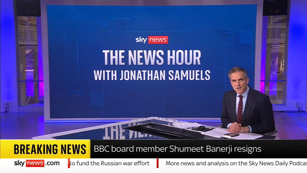 BREAKING: BBC board member resigns - and criticises 'governance issues' at top of corporation 📺 Sky 501, Virgin 602, Freeview 233 and YouTube