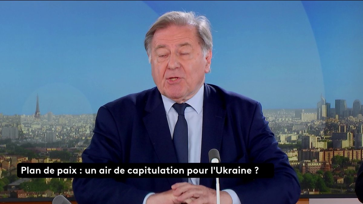 🔴 Plan de paix : "La méthode de Trump et Poutine est inacceptable : ni l’Ukraine, premier pays concerné, ni les Européens n’ont été invités à la table des négociations", souligne Claude Blanchemaison, ancien ambassadeur de France en Russie. #ToutEstPolitique #canal16