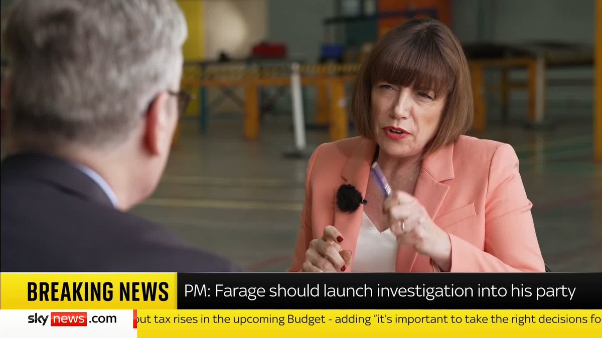Keir Starmer tells Beth Rigby that Reform UK's leader Nigel Farage 'lacks a spine' to call out "clear racism" within his party. 📺 Sky 501, Virgin 602, Freeview 233 and YouTube
