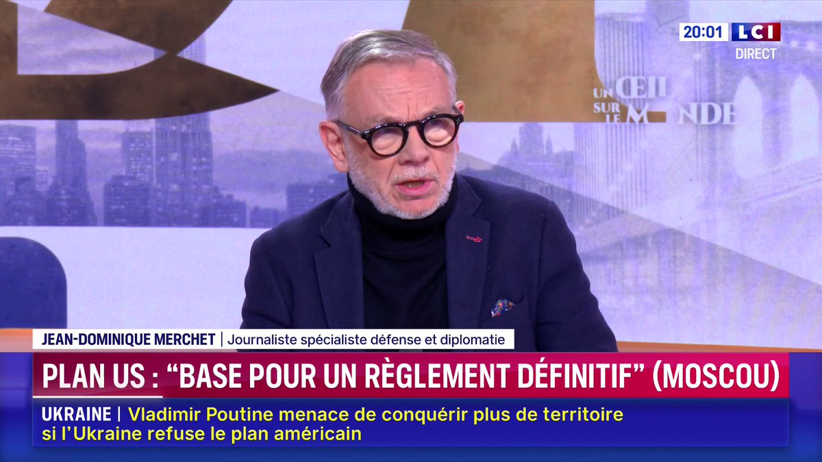 🔴 Plan de Trump pour l'Ukraine : Zelensky dos au mur ? 🗣️ "Le président Zelensky est affaibli par des affaires de corruption, sur le terrain la situation militaire n'est pas bonne... je ne vois pas comment l'Ukraine pourrait refuser ce plan de paix" : jean-dominique merchet