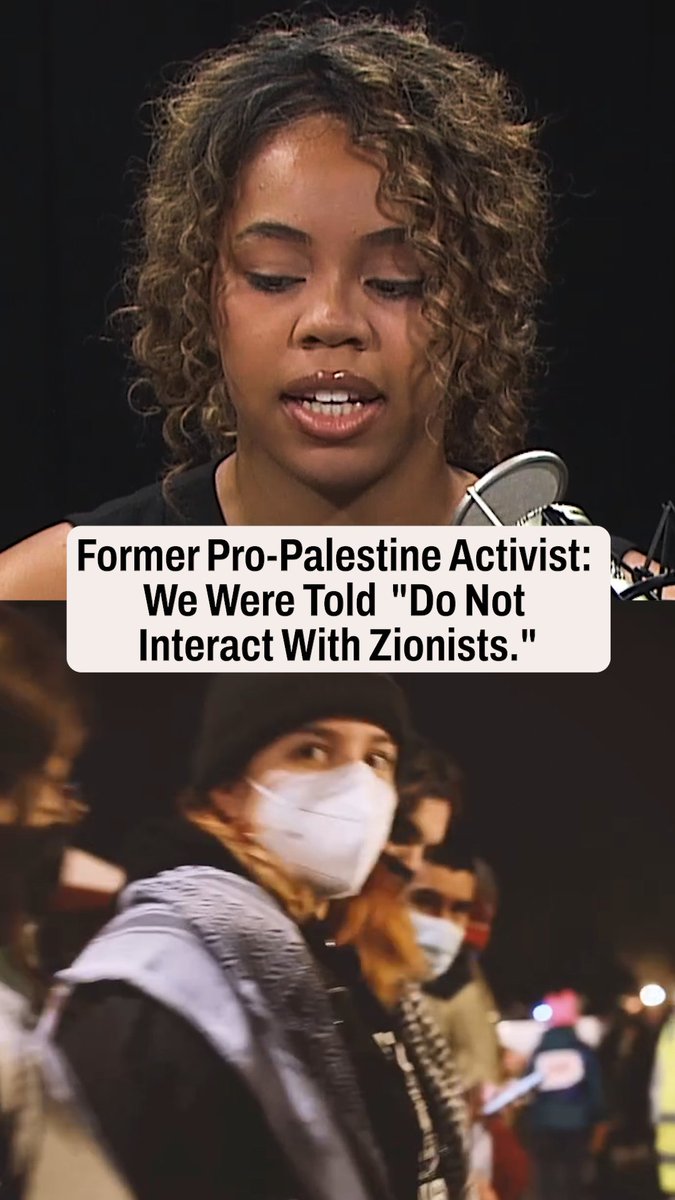 “It was definitely drilled into our minds that debate with Zionists was useless because they don’t care about the babies getting slaughtered…If you did go out of your way to interact with Zionists, you were going against the camp and what the established rules were…It created an echo chamber.” Former pro-Palestine activist Taryn Thomas explains how she was told to “never interact” with Zionists. Watch the full conversation: