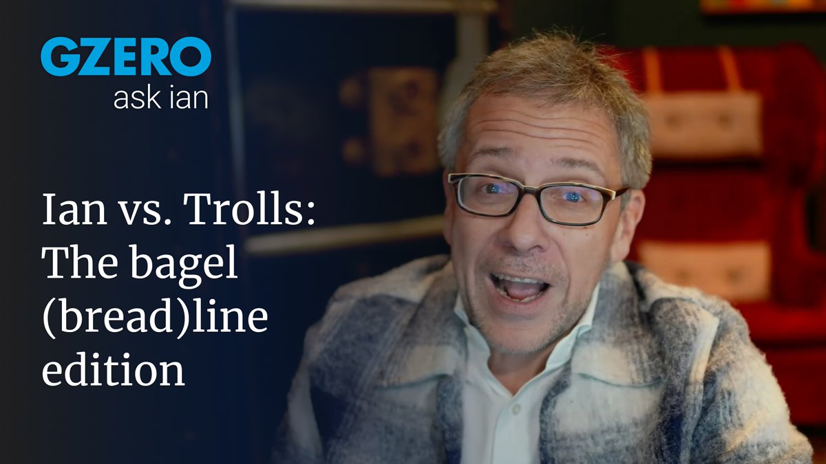 i upset some folks. wasn’t the goal. but humor is how we stay human in a political crisis. GZERO Media