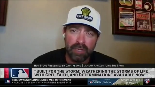 .Jeremy Affeldt has weathered plenty of storms over the years, and now he wants to share his story. The 14-year Big Leaguer details his new book, "Built for the Storm: Weathering the Storms of Life with Grit, Faith, and Determination", available now!