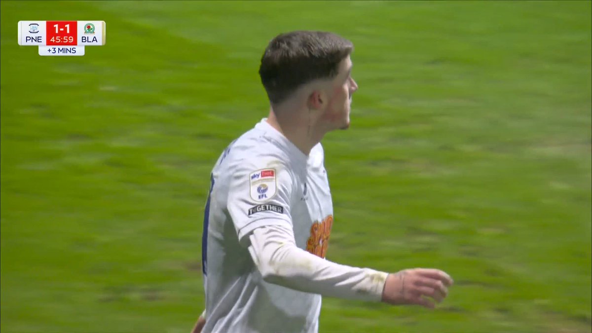 Alfie Devine on target for Preston against Blackburn