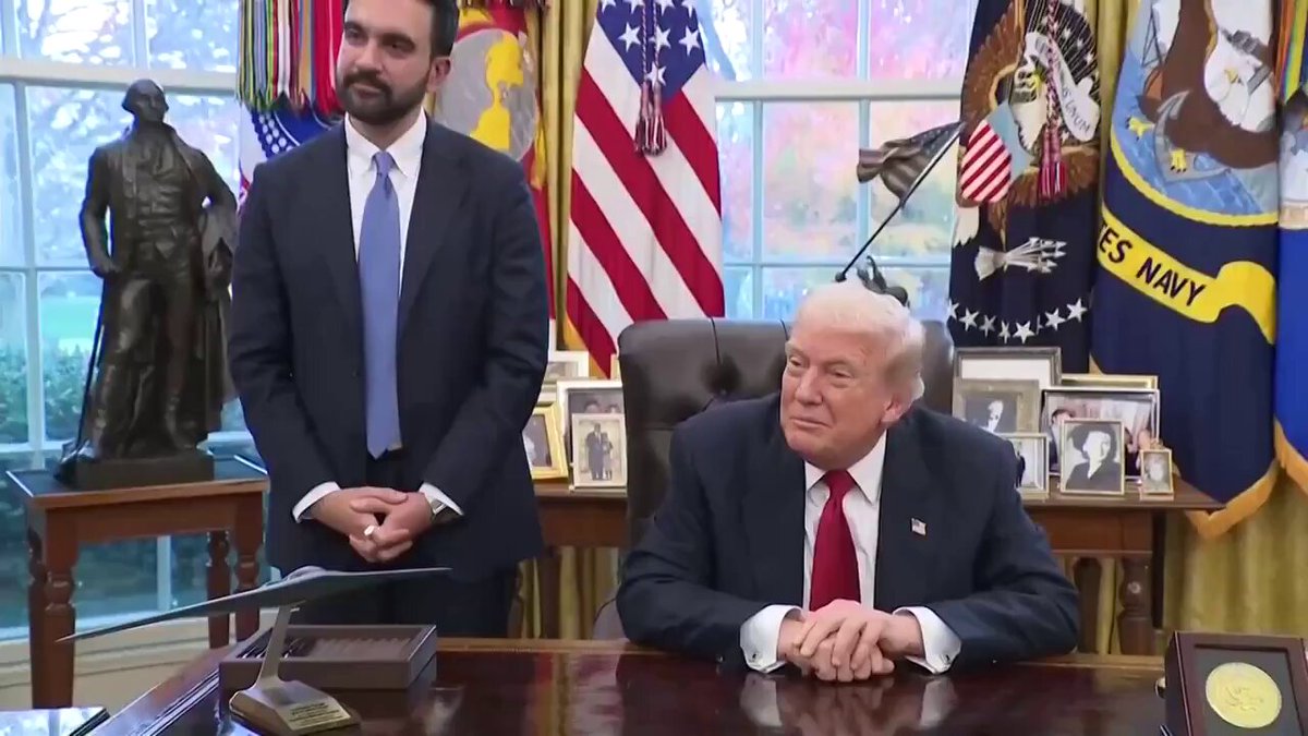 JUST IN: President Trump jumps in after a reporter asked Mamdani about calling Trump a “despot.” Reporter: Days ago you referred to Trump as a despot who betrayed the country… Mamdani: I think both President Trump & I are very clear about our positions and our views… Trump: I've been called much worse than a despot, so it's not that insulting. lol.