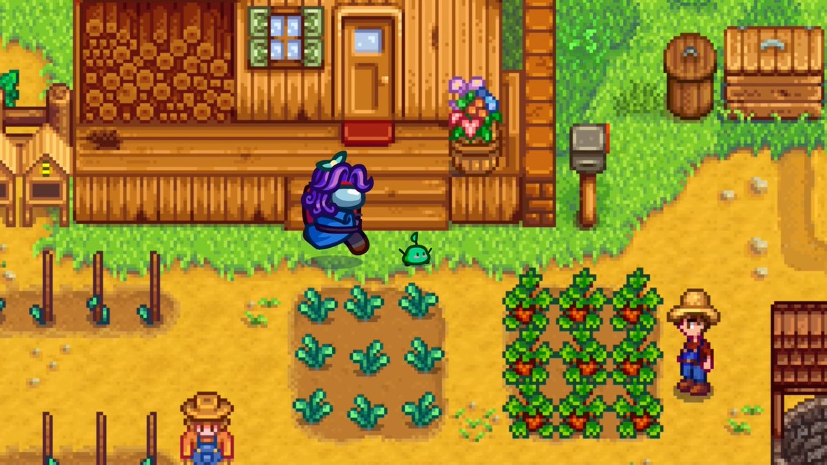 just me and my pet against the world 🫶 run away from Impostors with the Junimo from our Stardew Cosmicube!