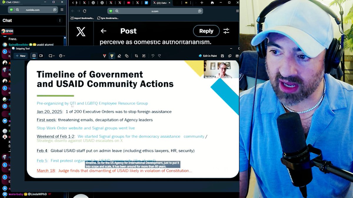 USAID's Domestic Color Revolution Network. In this subscriber stream, I went through DataRepublican (small r)'s viral thread and added context, color & details about USAID cells plotting to use domestically the Dept of Dirty Tricks tactics they were formerly trained & tasked to do abroad
