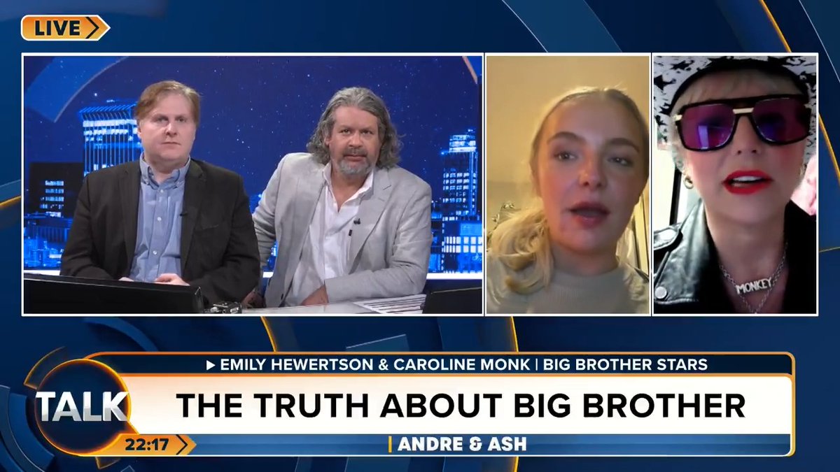 Big Brother star Caroline Monk says she was "blacklisted" by housemates for being friends with Nigel Farage and James Whale. Emily Hewertson: "It's a very left-wing audience." André Walker Ash Emily Hewertson 🇬🇧 Caroline Monk