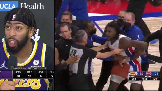 4 YEARS AGO TODAY Isaiah Stewart goes after LeBron AD: "I don't know what he was trying to do but I know nobody on our team, 1-15, was having it. We going to protect our brother."