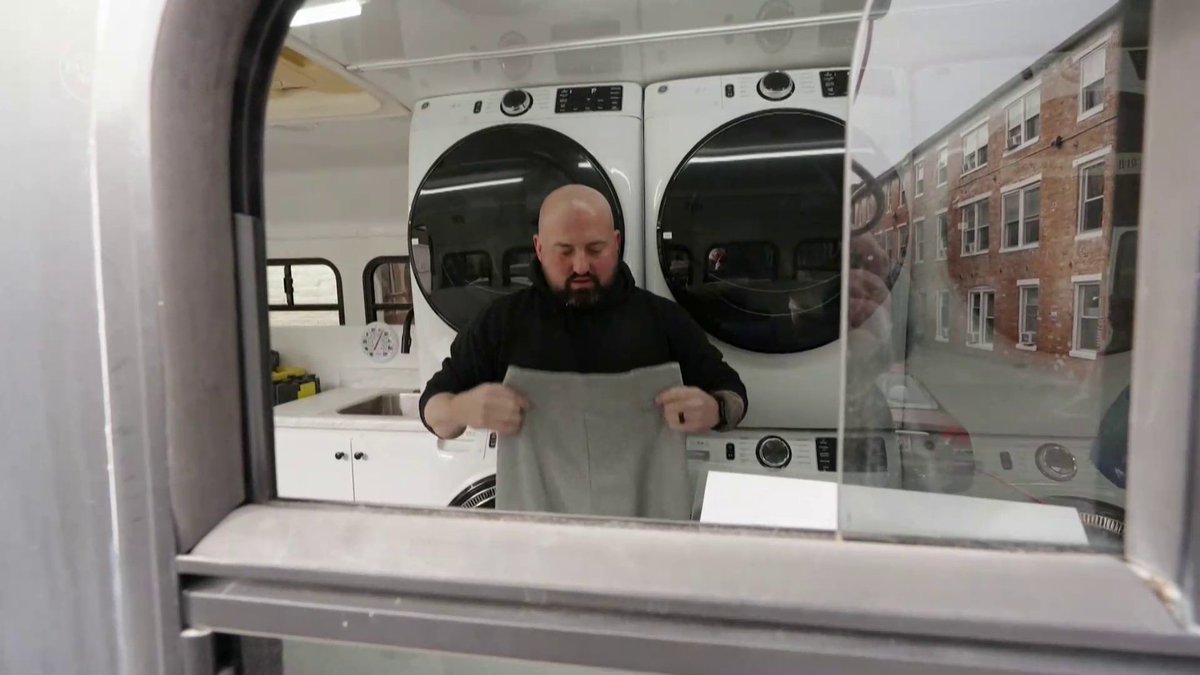 A retired police officer found a new calling with a mobile laundry bus, washing clothes for people who are homeless and offering dignity, one load at a time. Steve Hartman is On the Road in Maryland.