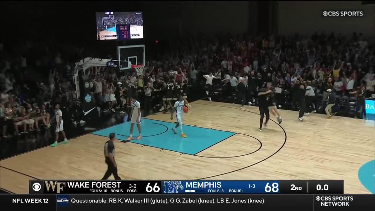 MYLES COLVIN WINS IT FOR WAKE FOREST!! The Inbounds play finds its man for the BUZZER BEATER Winning in the Bahamas