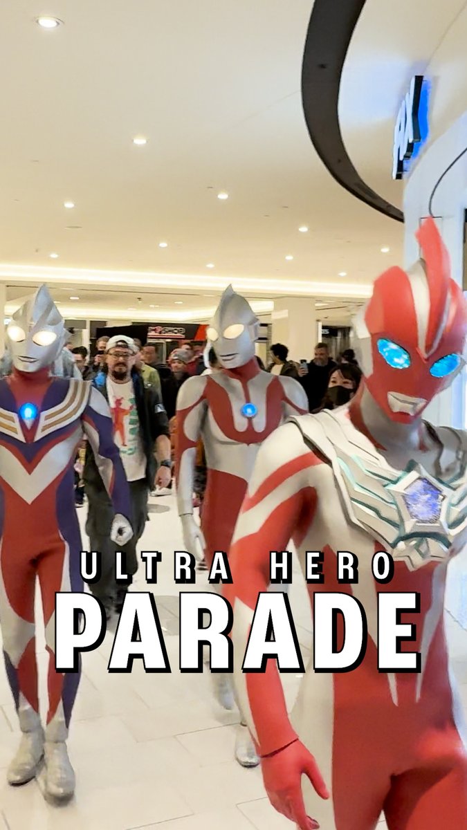 The Ultra Heroes and Kaiju loved your company as they explored the American Dream 👋 Thanks to everyone who joined the parade! 🚶🚶‍♂️ #Ultraman #UltramanLive