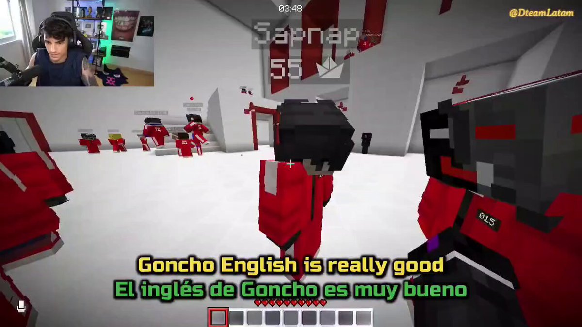 Team Mafia making sure Sapnap doesn't get left out 🫶🏼 Even Goncho and Shadoune switched their game to English #SHADOUNE I think I'm going with Sapnap #CONTERSTINE My English isn't as good as Goncho #SPREEN Are you guys already 3? #SERPIAS My English is bad, I can't