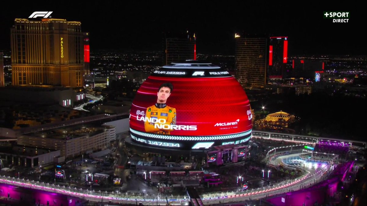 Lando Norris décroche la pole sur une piste mouillée à Las Vegas ! #LasVegasGP #F1