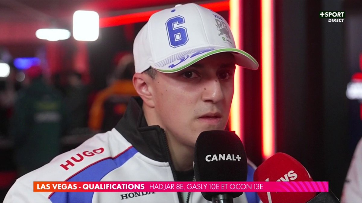 🗣️“J’ai failli l’exploser” Hadjar, frustré, revient sur sa séance de qualifications 😞 #LasVegasGP #F1