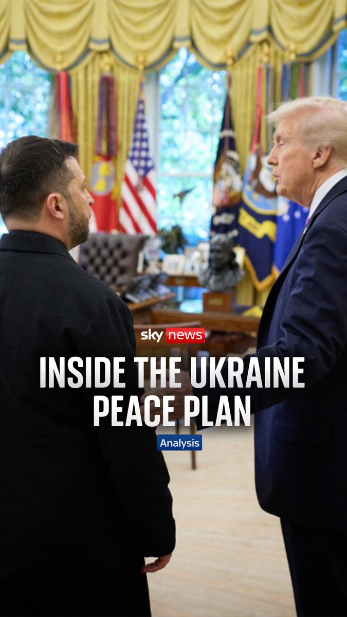 A 28-point US-backed peace plan, hatched during "secret" talks, has been revealed and presented to Volodymyr Zelenskyy. He's under pressure to accept it - or face consequences. Sky's Mark Stone shares his analysis