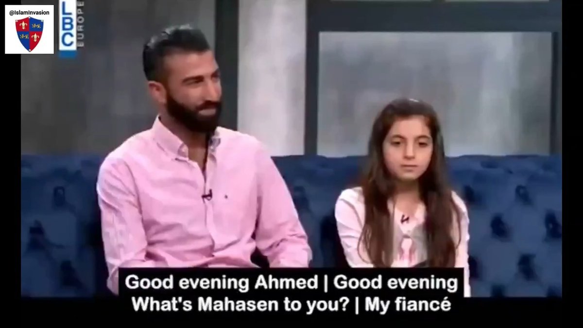 She’s 10, and her fiancé Ahmed is 25. He says he proposed to her father, and he’s been with her for 3 years! This is their ‘religion’. Designed for the pleasure of men.