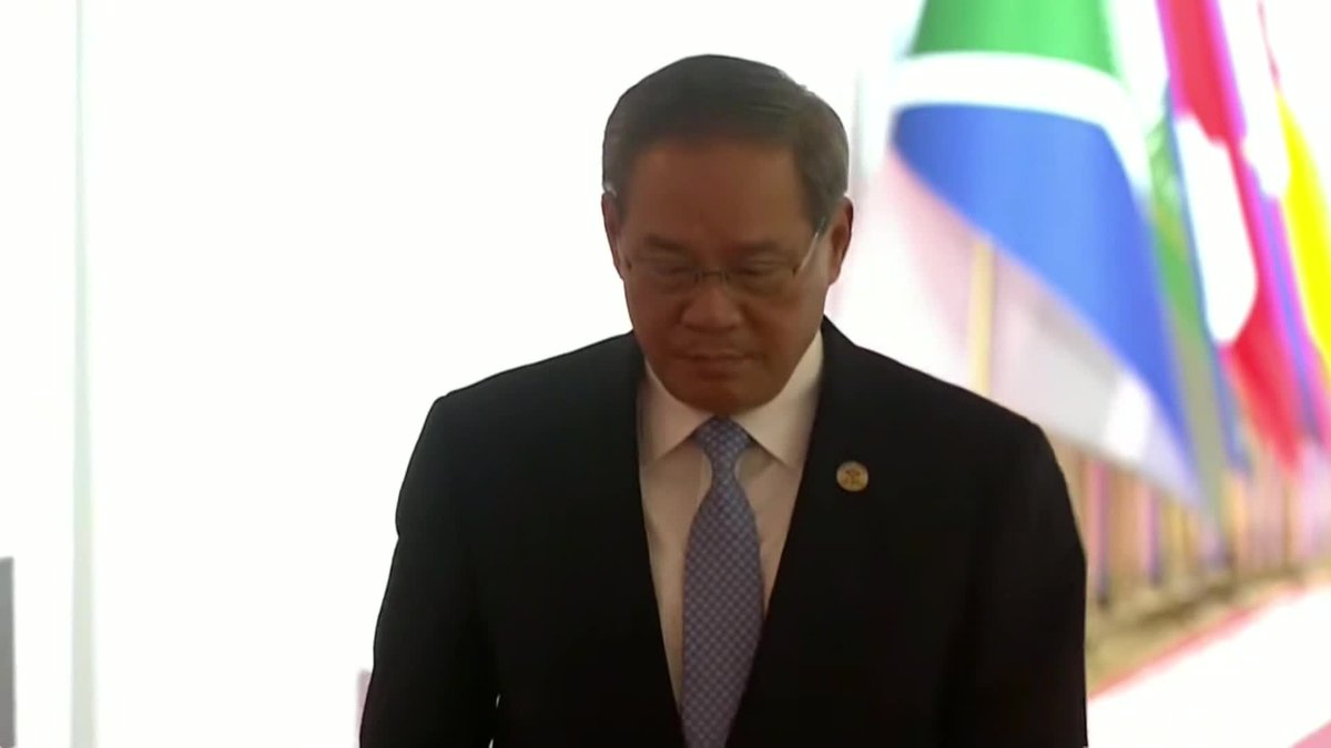 Chinese Premier Li Qiang arrives at the G-20 summit in South Africa, in place of President Xi who is skipping the event Live updates: