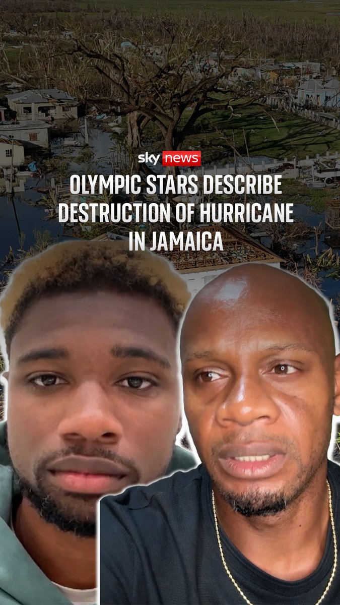 'It looks like somebody dropped a bomb': Olympic sprinter Asafa Powell on the devastation caused by Hurricane Melissa in Jamaica. Powell and fellow sprinter Noah Lyles, OLY are teaming up to provide relief to communities affected by the hurricane.