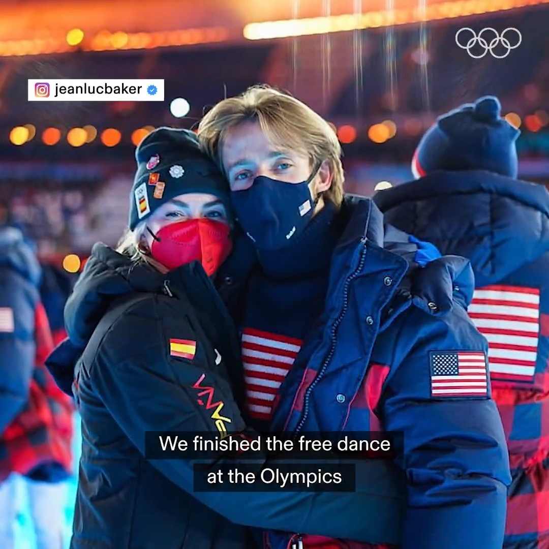 Love confession that started at the Olympics 😍 At #Beijing2022, he told her he loved her. Two years later, Olivia Smart realised that Jean-luc Baker was the one. Ice dancers tell us how their love story began & blossomed👉 ISU Figure Skating I Comité Olímpico Español I #FigureSkating I #GPFigure