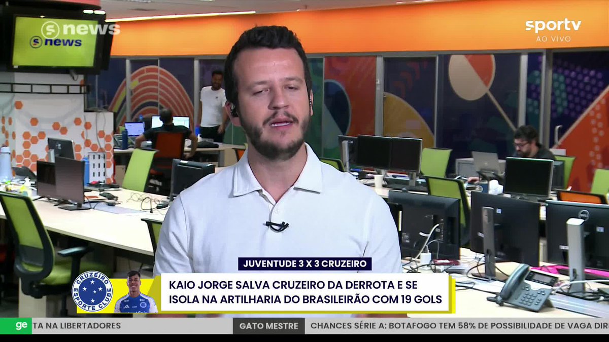 “Lamento demais o Ancelotti continuar insistindo no Richarlison e não convocar o Kaio Jorge para a Seleção Brasileira.” 🎙️ Vinícius Bueno, no Sportv. 🎥 sportv | ge