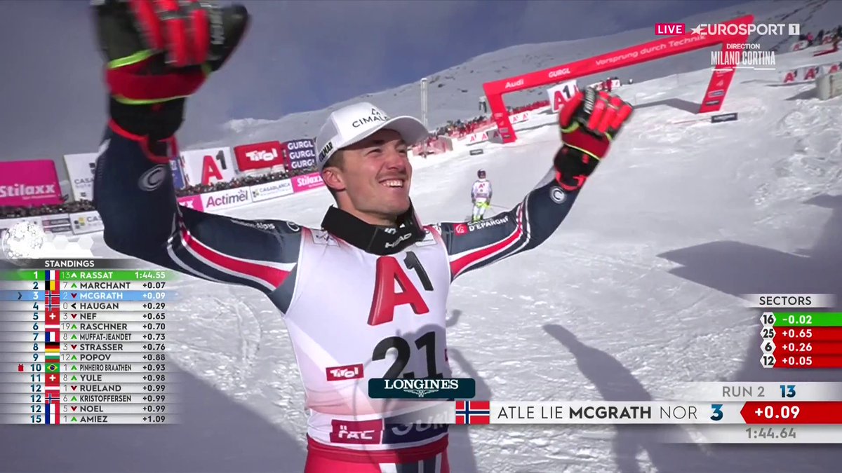 🤯 PACO RASSAT 🇫🇷 REMPORTE LE SLALOM DE GURGL ! Incroyable performance du Français qui s'impose pour la première fois de sa carrière en Coupe du monde ! Suivez la saison de ski alpin en intégralité sur Eurosport et HBO Max