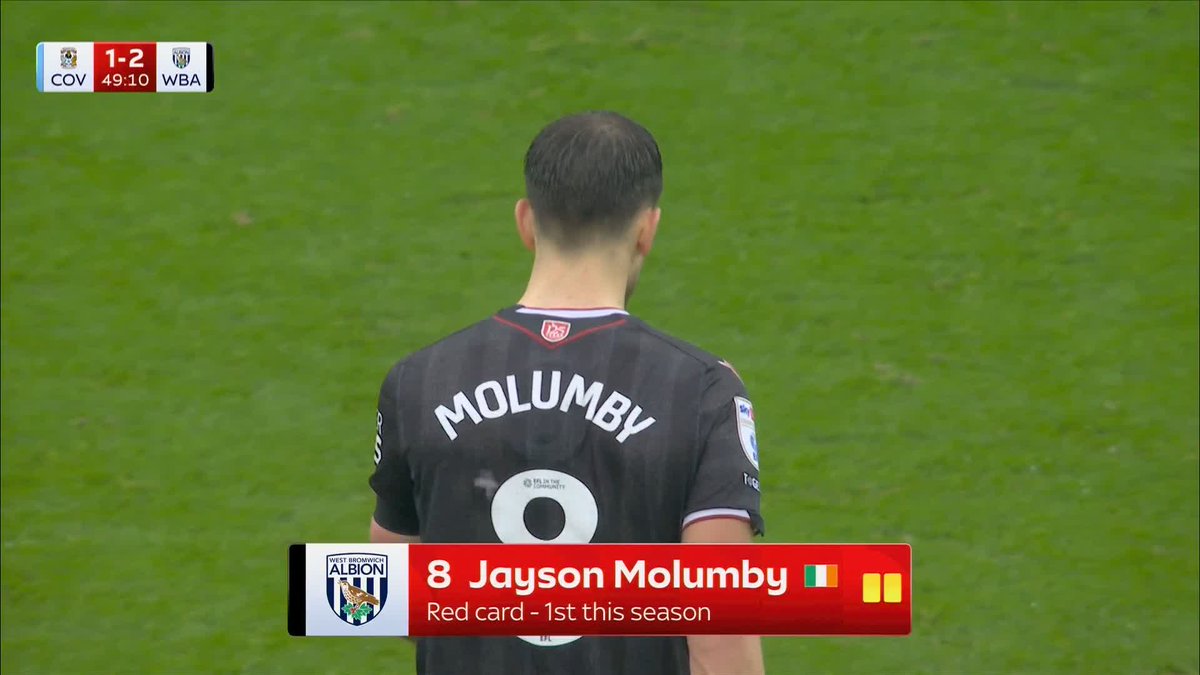 A completely brainless decision from Jayson Molumby here. Could cost West Brom. I would be livid with him.