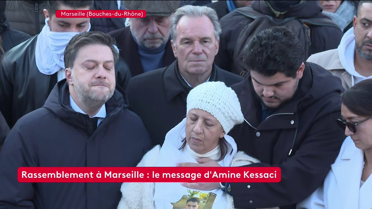 🔴 Marseille - le message d'Amine Kessaci : "Chacun des reculs des institutions a favorisé l'avancée du narcotrafic (...). Nous ne demandons pas la charité, nous demandons la justice." 🗣 Amine Kessaci, militant et frère de Mehdi Kessaci. #canal16
