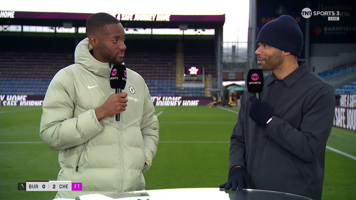 "The Club World Cup gave us a lot of confidence" Tosin Adarabioyo reflects on moving into second place in the league and reconnects with an old friend in Joleon Lescott 🤝 🎙️ Reshmin Chowdhury 📺 TNT Sports & discovery+ UK