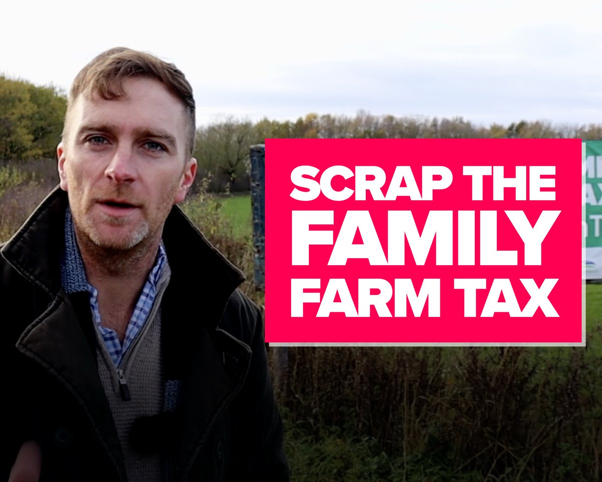 Rachel Reeves’ cruel Family Farm Tax will destroy British farming. She’s waging war on rural Britain. Taxing farms out of existence. Putting local Post Offices at risk. Hitting pubs with the Jobs Tax. This is an emergency. The Family Farm Tax must be scrapped in the Budget.