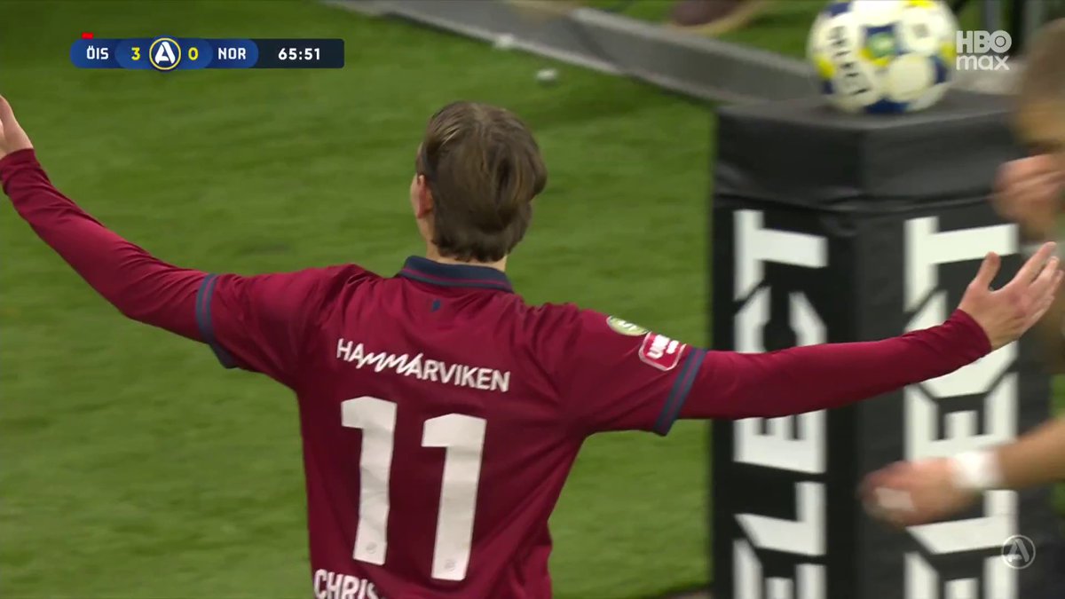 Noah Christoffersson till 3-0 Örgryte IS efter ny omställning! 🔴🔵 📲 Se matchen på HBO Max och Kanal 5