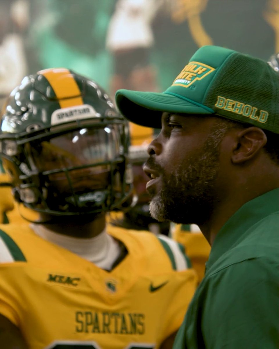 After his time in the NFL and nearly two years in prison, Michael Vick has made it his mission to show the world he is a changed man and make a positive impact on the next generation of football 💪 A mission that was shared by Norfolk State, where he found his new home as head coach for an HBCU 💚 ( 🎤 Justin Tinsley)