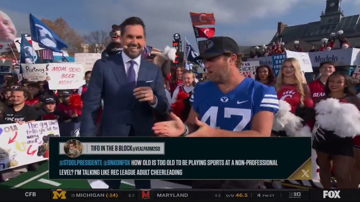 I didn’t know it was a crime to want to support your significant other Big Noon Kickoff