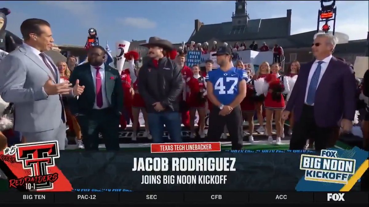 J-Rod joined Big Noon Kickoff live in Cincy 🤠 Jacob Rodriguez 🌵 | Big 12 Conference