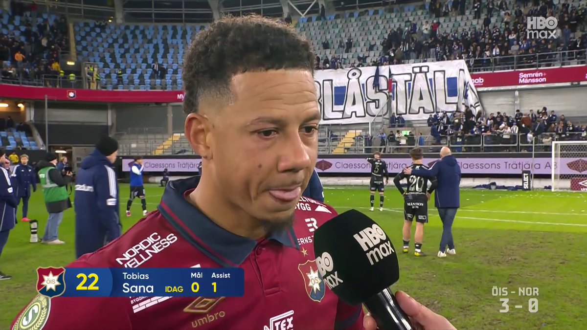 "Det handlar inte om vad som har hänt förut, det handlar om här och nu och vi jobbade för varandra, det är det viktigaste!" Örgrytes Tobias Sana efter 3-0 mot IFK Norrköping i det allsvenska kvalet. 📲 Se höjdpunkterna från matchen på HBO Max