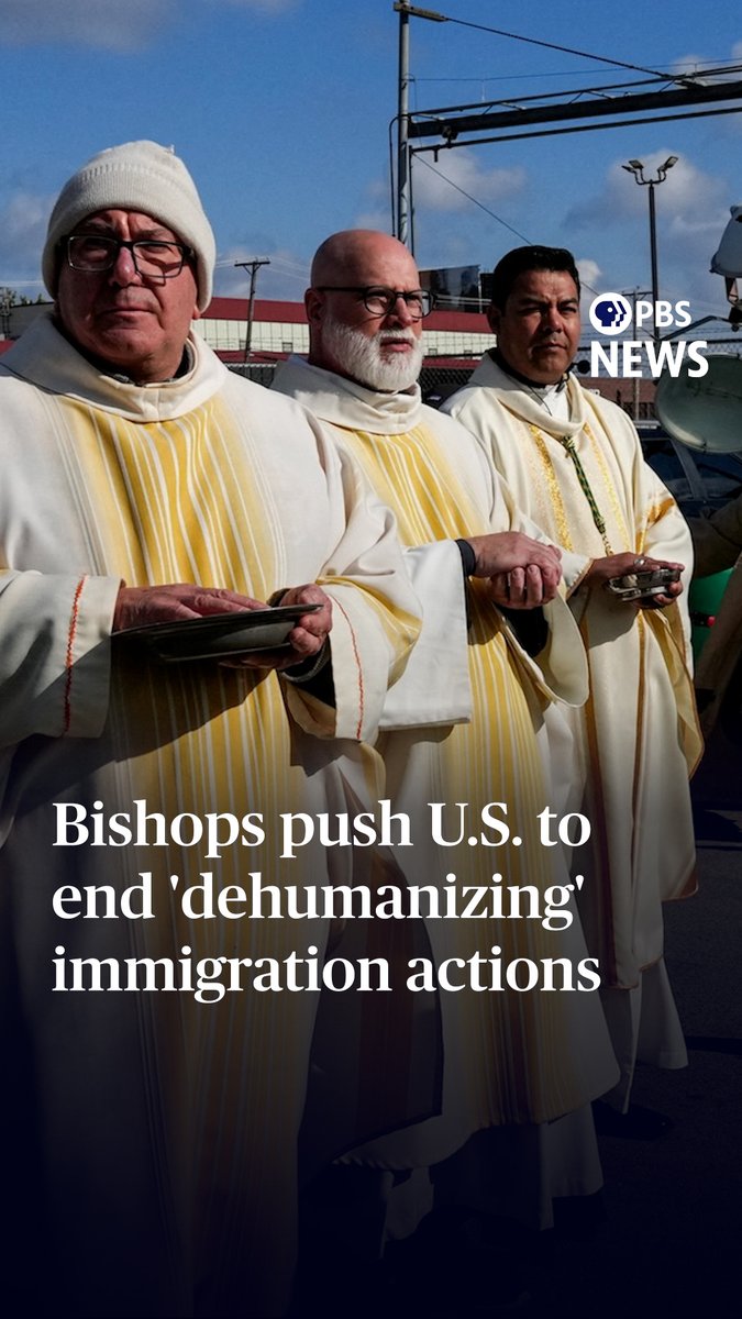 Catholic bishops are speaking out against the Trump administration’s mass deportation effort and its treatment of immigrants in detention. In a special pastoral message, the U.S. Conference of Catholic Bishops wrote, “We pray for an end to the dehumanizing rhetoric and violence.” amna spoke with one of the bishops behind the message, Bishop Mark Seitz of El Paso, Texas.