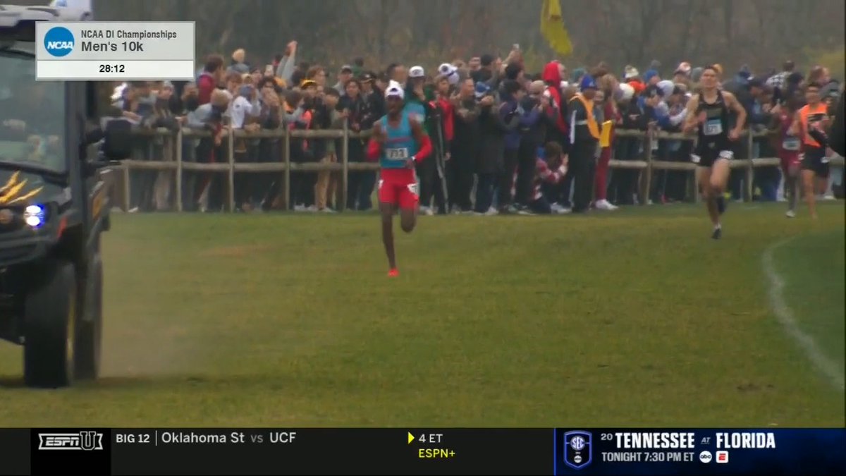 For the FIRST time, Habtom Samuel is your individual men's XC National Champion. ⏰ 28:33.9 #NCAAXC x 🎥 ESPNU