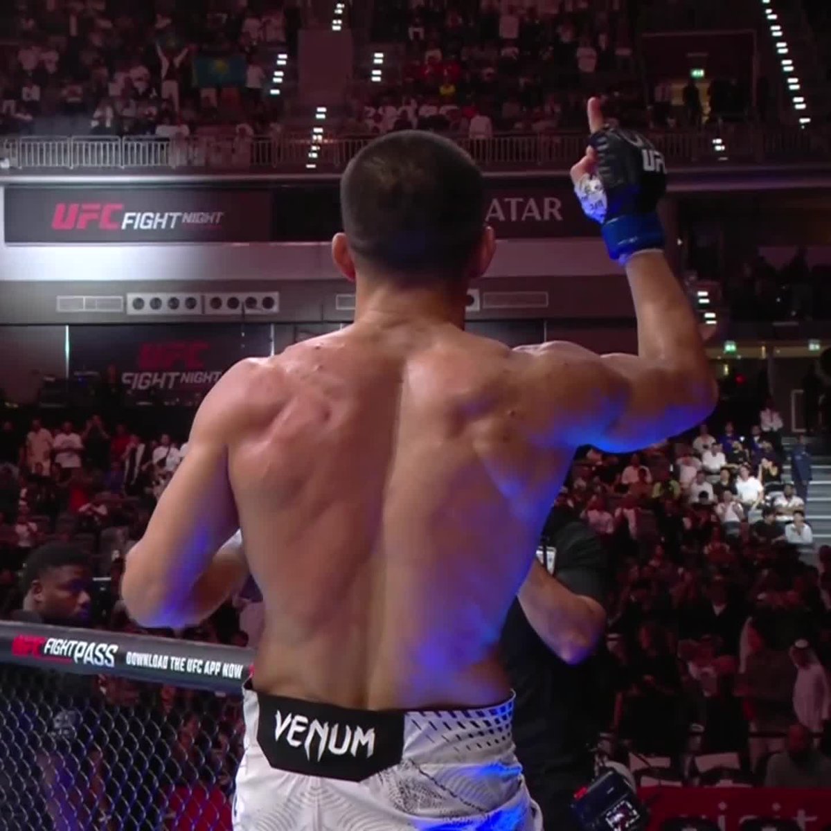 ASU ALMABAYEV STANDING GUILLOTINE 🤯 #UFCQATAR